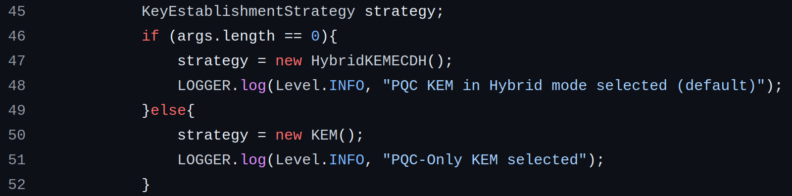 Instantiating a PQC KEM or a HybridKEM